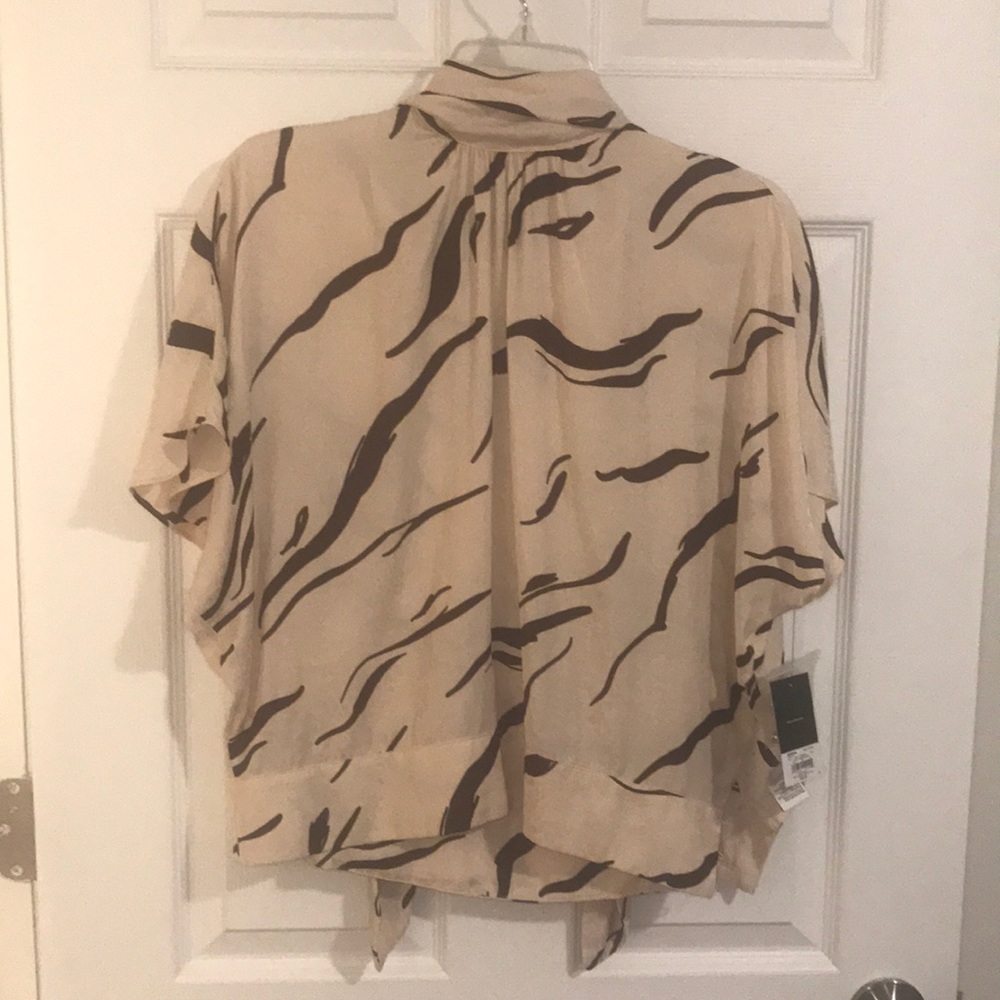 Nine West animal print blouse